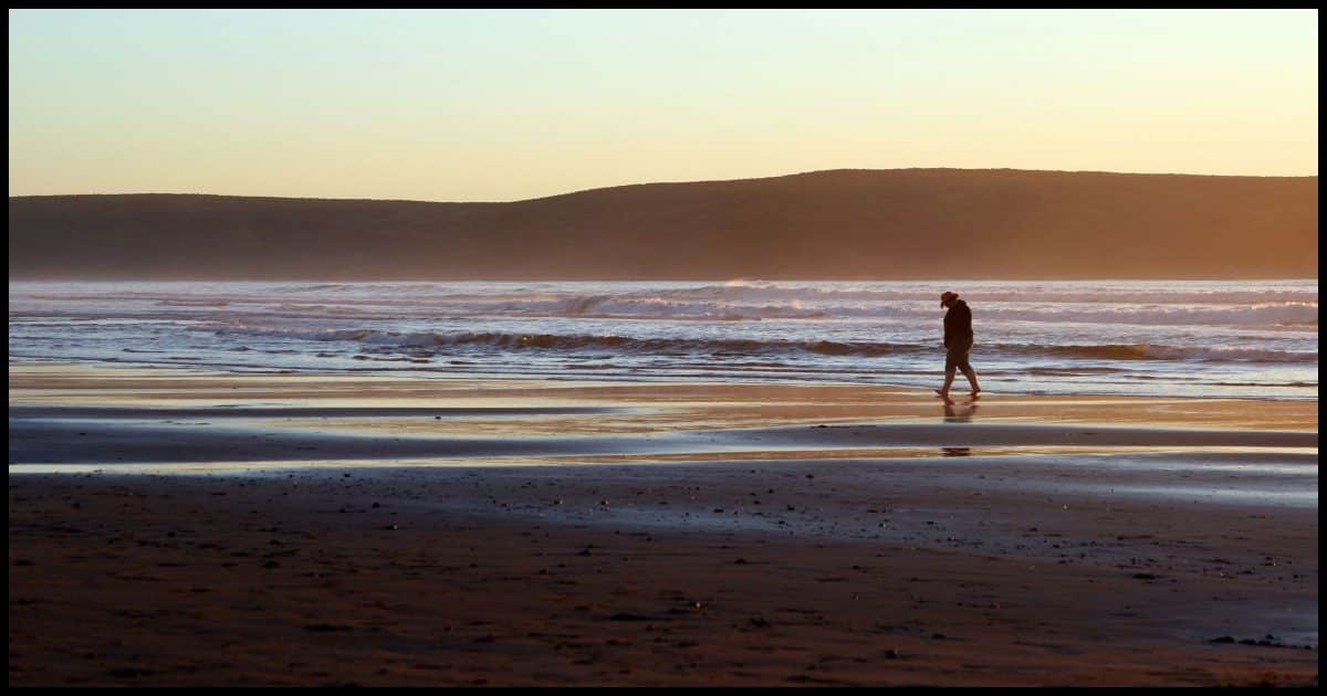 A walk on the beach.