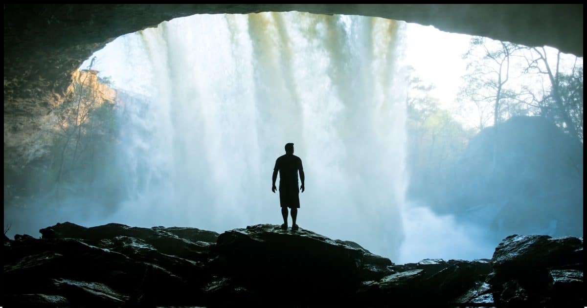 Behind the Waterfall