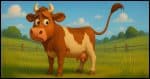 A guilty looking cow.
